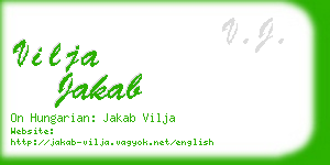 vilja jakab business card